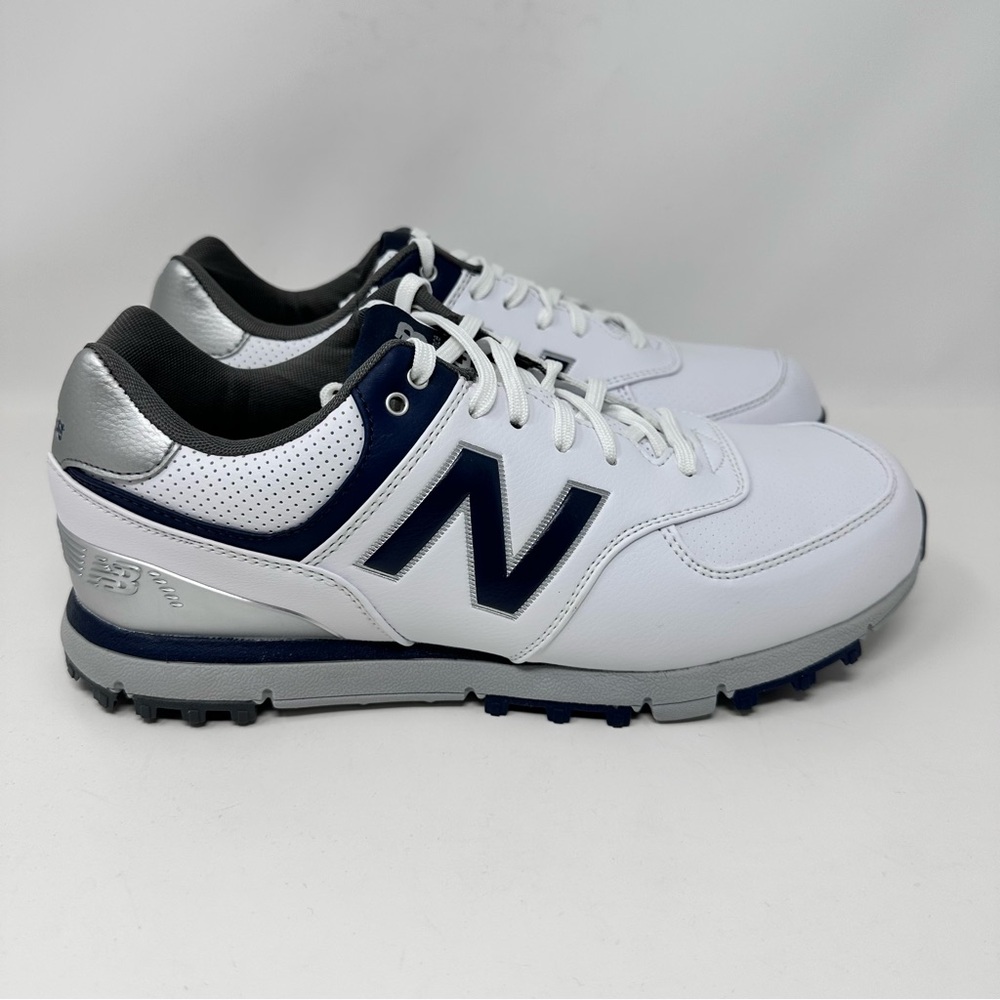 New Balance 574 Golf Shoe Sneaker Waterproof Leather Wide Width Size 9 EEEE